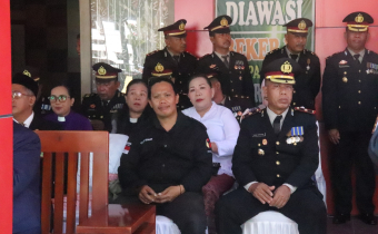 Ketua Bawaslu Kabupaten Tolitoli menghadiri undangan Upacara Hari Bhayangkara ke-80