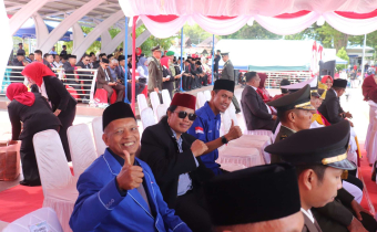 Ketua Bawaslu Tolitoli Hadiri Upacara HUT ke-81 RI di Taman Kota Gaukan