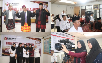 Bawaslu Tolitoli melakukan proses penggarapan vidio Bawaslu Membelajrkan Vol.II