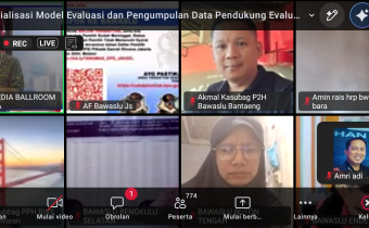 Bawaslu Tolitoli ikuti sosialisasi evaluasi IKP 2024 via zoom