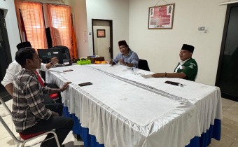 Ketua dan Anggota Bawaslu Tolitoli melakukan konsolidasi dengan GP Ansor